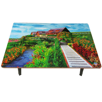 Richer โต๊ะญี่ปุ่น 50x75cm. ลายวิวทิวทัศน์