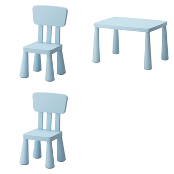 โต๊ะเด็ก เก้าอี้เด็ก ชุดเฟอร์นิเจอร์เด็กเล็ก โต๊ะกิจกรรมเด็กเล็ก เซทใหญ่ เก้าอี้เด็ก 2 ตัว สีฟ้า(ฺฺิBig set Blue)