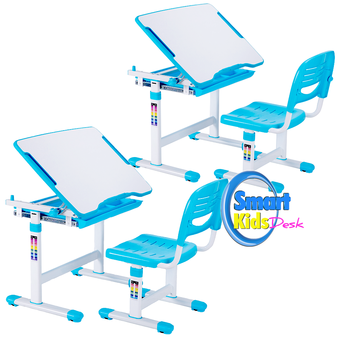 Smart Kids Desk ชุดโต๊ะเก้าอี้เด็ก แบบ SKD-II 2 ชุด (สีฟ้า)