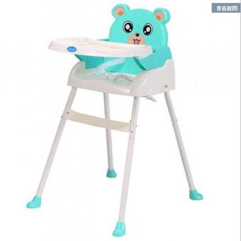 Asia เก้าอี้เสริมเด็กสำหรับทานข้าว รุ่นพกพาได้ ลายการ์ตูน สีเขียว