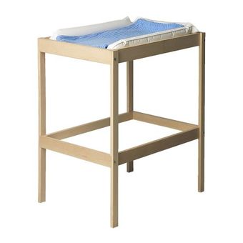 SNIGLAR โต๊ะเปลี่ยนผ้าอ้อมเด็ก Changing table 53*72*87 cm (ไม้บีช)+แถมเบาะรองนอนทารก 1 ชิ้น มูลค่า 790 บาท ฟรี