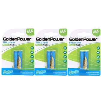 GoldenPower ถ่าน Alkaline Battery AAA2(3 Pack)