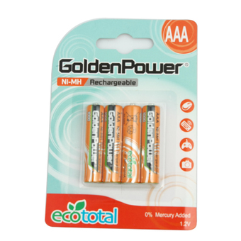 Golden Power Ni-MH Rechargeable Battery 1.2V AAA4 (4Pcs/Pack)