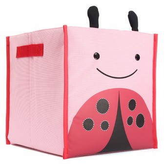 Pink Bug Foldable Nursery Decor Animal Storage Boxes Children&#039;s Toys Clothes Storage Box Pouch