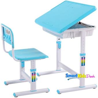Smart Kids Desk โต๊ะเขียนหนังสือเด็ก แบบ SKD-I (สีฟ้า)