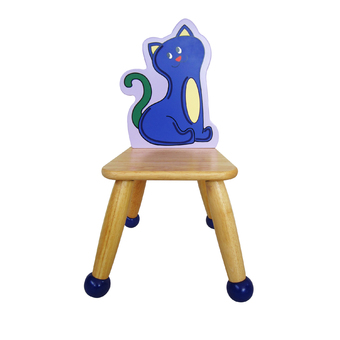 Tano เก้าอี้เด็กรูปแมวสีบลูเบอรี่ - สีฟ้า