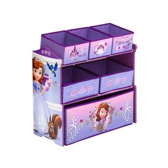 Delta Disney Sofia the First Multi-Bin Toy Organizer - Lavender