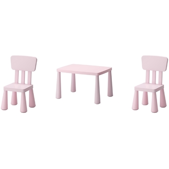 โต๊ะเด็ก เก้าอี้เด็ก ชุดเฟอร์นิเจอร์เด็กเล็ก โต๊ะกิจกรรมเด็กเล็ก เซทใหญ่ เก้าอี้เด็ก2ตัว สีชมพู