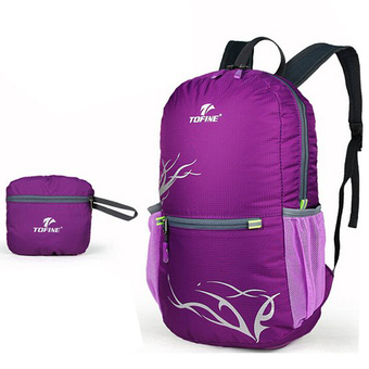 Packable Backpack Hiking Daypack กระเป๋าเป้พับเก็บได้ สำหรับนักเดินทาง - 20L (Purple)