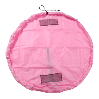 Children Play Mat Toys Storage Bag (Pink) (L)