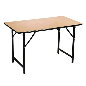 โต๊ะเอนกประสงค์ 4 ฟุต ลายไม้ 120 x 60 x 75