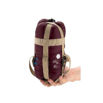 niceEshop Compressible Outdoor Camping Sleeping Bag Envelope Sleeping Bag(Wine Red)