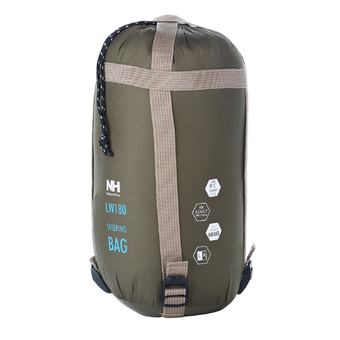 Leegoal Compressible Outdoor Camping Sleeping Bag Envelope Sleeping Bag(Army Green)