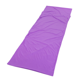 OH Sleeping Bag Liner Travel Sleep Sack Sheet Hiking Camping Tent Mat Pad Purple