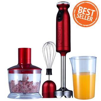 shop108 ชุด Set เครื่องปั่นมือถือมัลติฟังก์ชั่น คุณภาพสูง - Red