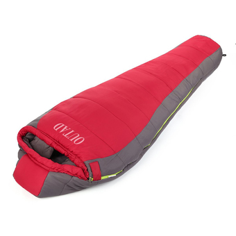 Allwin OUTAD Outdoor Winter Camping Waterproof Warming Single Sleeping Bags Red Grey