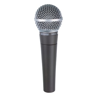 SHURE ไมค์ ร้องเพลง ระดับอาชีพ Microphone ใช้ในการแข่งขันร้องเพลง รุ่น SM58-LC (Black)