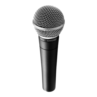 SHURE ไมค์ Microphone ร้องเพลง PG58-LC (Black)