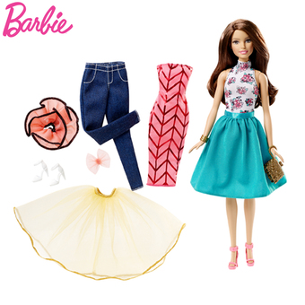 Barbie Fashion Mix N Match Doll รุ่น DJW57 (สีเขียว)