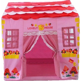 ของเล่นเด็ก เต้นท์บ้านเด็ก บ้านสีชมพู W-450