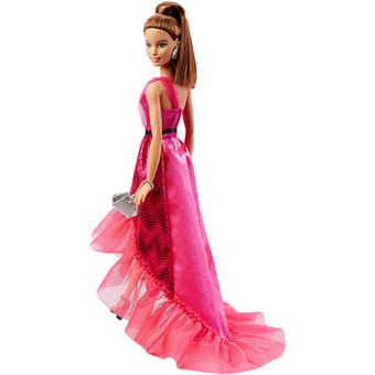 Barbie Pink and Fabulous Gown Doll (สีแดง)