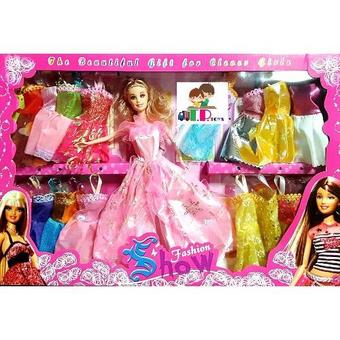 T.P.TOYS ตุ๊กตาเจ้าหญิง เปลี่ยนชุด 16 ชุด (Pink)