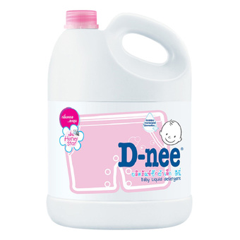 ขายยกลัง D-nee น้ำยาซักผ้าเด็ก แบบแกลลอน ขนาด 3000 มล. (สีชมพู) (4 แกลลอน/ลัง)
