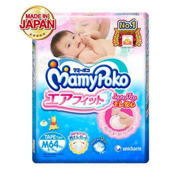 Mamy poko Tape Airfit M 64 ชิ้น