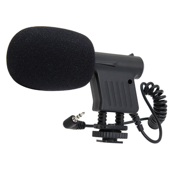 Boya Stereo Microphone For DSLR Camera DV Camcorder BOYA BY-VM01 - Black