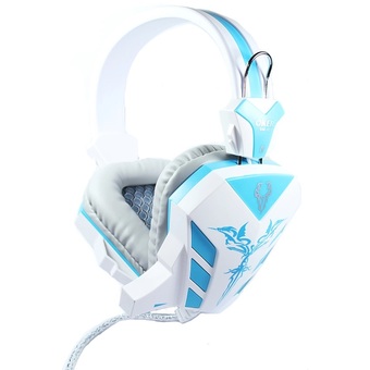 OKER หูฟัง Gaming Stereo Headset SM-656 (White/Blue)