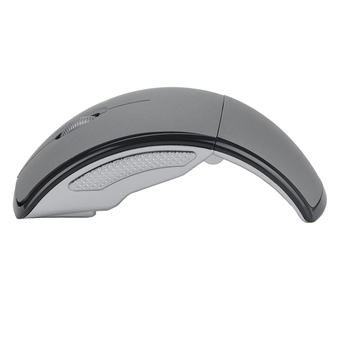 Bestbuy 2.4Ghz Foldable Folding Wireless Mouse Mice Snap-in Transceiver For Computer Laptop Tablet - Gray