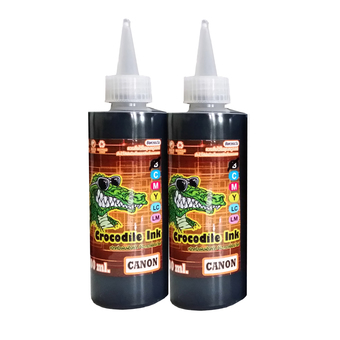 Canon Crocodite ink หมึกเติมTank สำหรับเครื่อง Canon ทุกรุ่น ขนาด 100mlจำนวน 2 ขวด (Black)