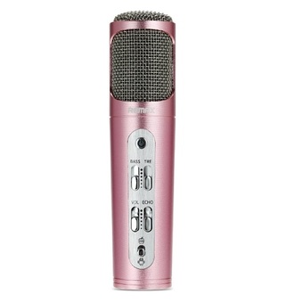 REMAX Microphone Karaoke ไมโครโฟน สำหรับ iPhone/Android (Pink)