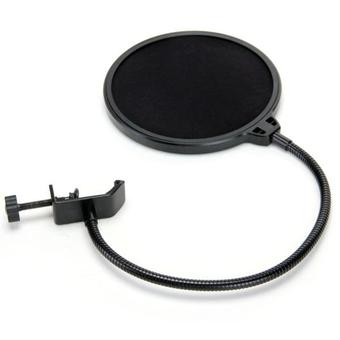 Elit สตูดิโอไมโครโฟน Studio Microphones Mic Pop Filter Mask Shield Protection - Black