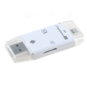 2 in 1 i-Flash Drive TF SD Card Reader For iPhone 5/5S/5C/6 iPad2/3/4/air-