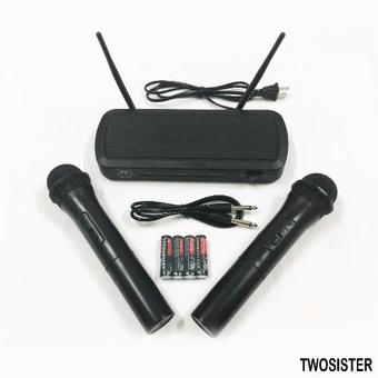Twosister ไมโครโฟน Microphone ไมค์ลอย ร้องเพลง PK-767 (Black) (Black)