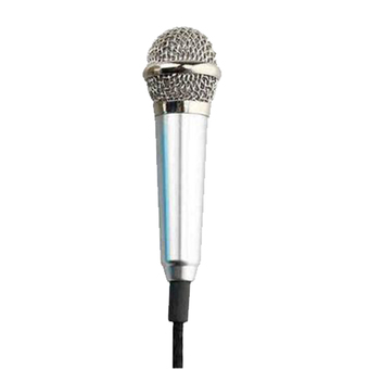 Vibe mini microphone ไมโครโฟนจิ๋วคาราโอเกะ สำหรับมือถือ (Silver)