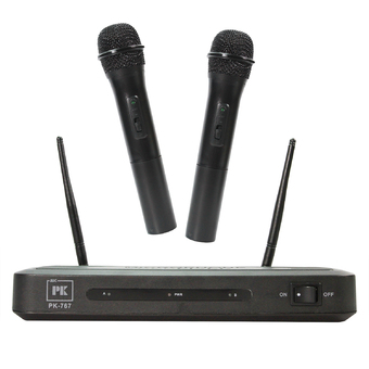 PK ไมโครโฟน Microphone ไมค์ลอย ร้องเพลง PK-767 (Black)