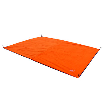 GEERTOP Tent Tarp Mat - 300 x 220 cm Waterproof Oxford Fabric GroundSheet Canopy, For 4 to 5 Persons Camping Hiking Picnic - Orange.