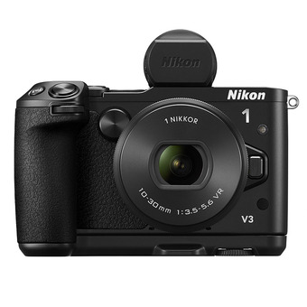 Nikon 1 V3 KIT 10-30 PD +EVF+Grip ประกันศูนย์(Black)
