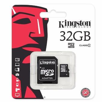 Kingston เมมโมรี่การ์ด Micro SDHC 32 GB Class 10(Black)(Black 32GB)