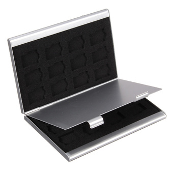 24in1 Aluminum &amp; EVA Memory Card Micro SD TF Storage Case Box Holder