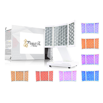 Project E Beauty Mini Foldable PDT LED Photon Therapy Red/Blue/Yellow Skin Rejuvenation Treatment Machine Daily Skin Care Home & Salon