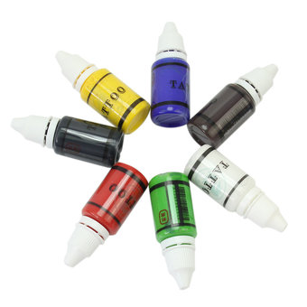 15ml (1oz) Unit 7 Color Tattoo Inks Pigment Supplies Set Bottles Kits Makeup