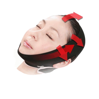 JC เข็มขัดรัดหน้าเรียว NEW 3D SLIMMING FACE BAND Face Slimming Belt (สีดำ)