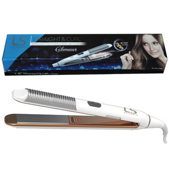 Lesasha เครื่องหนีบถนอมเส้นผม Straight &amp; Curl Glamour รุ่น LS1026