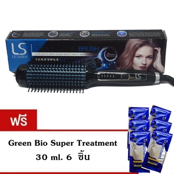 LESASHA LS Silk &amp; Shine brush LS1079 แถม Green Bio Super Treatment 30 ml. 6 ชิ้น