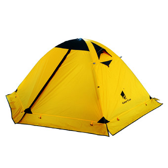 GEERTOP 4-seasons 2-persons Waterproof Dome Tent For Camping Backpacking Hiking Travel Climbing - Easy Set Up - Yellow.