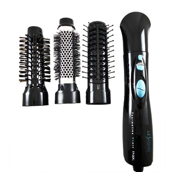 Lesasha แปรงจัดแต่งทรงผมทัวร์มาลีน 4 หัวเปลี่ยน LS0276 (Black)