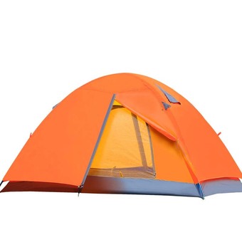 Double Layer Outdoor Camping Tent(orange)